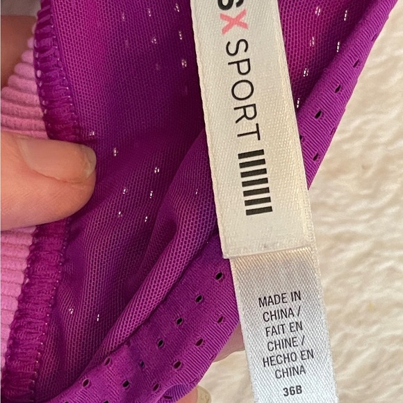 Vibrant Purple and Teal Sports Bra - Picture 4 of 4